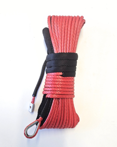 Synthetic Winch Cable - Red